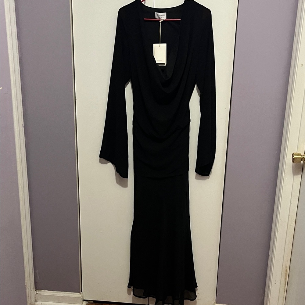PEPPERMAYO ELEGANT LONG SLEEVE MINI DRESS AND UNDER THE PAGODA MAXI DRESS